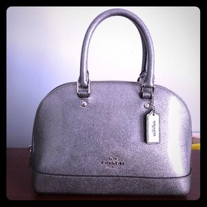 Coach Silver Glitter Mini Sierra